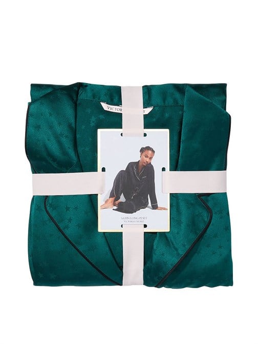 Saten Uzun Pijama Takımı