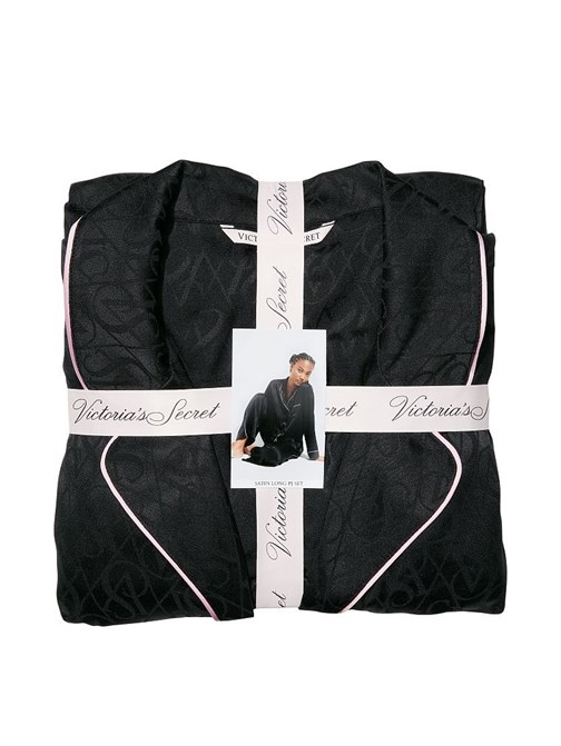 Saten Uzun Pijama Takımı