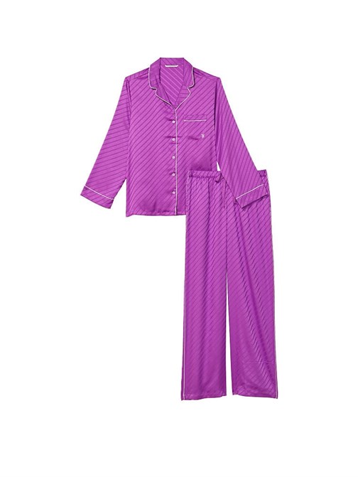 Saten Uzun Pijama Takımı