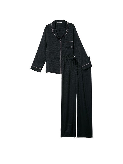 Saten Uzun Pijama Takımı