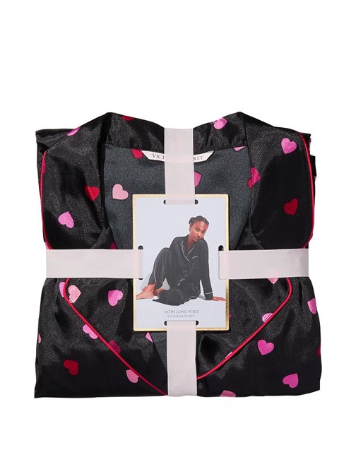 Saten Uzun Pijama Takımı