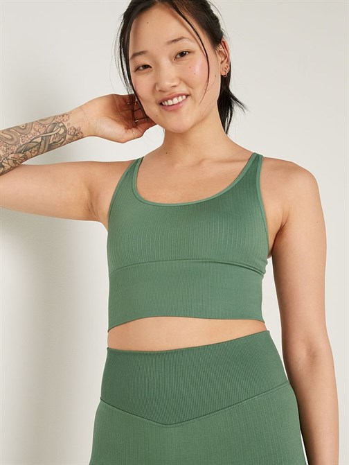 SEAMLESS KARE YAKA SPORCU CROP ÜST