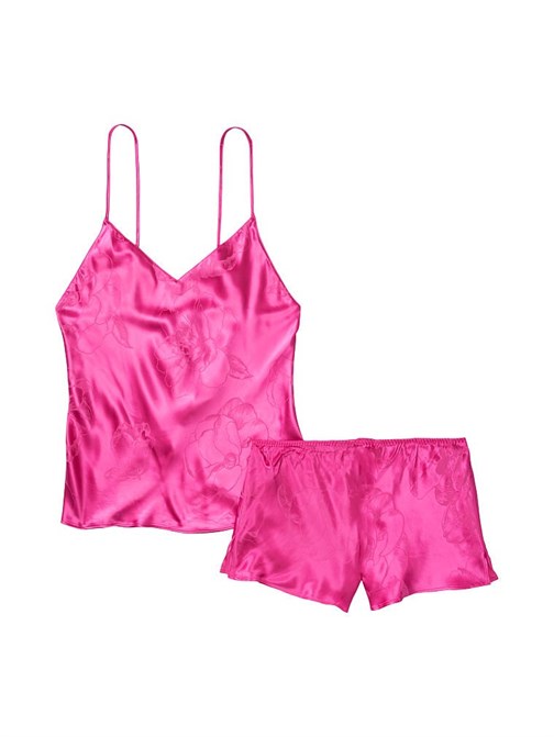 Victorias Secret Sırtı Drapeli Jakarlı Şortlu Takım