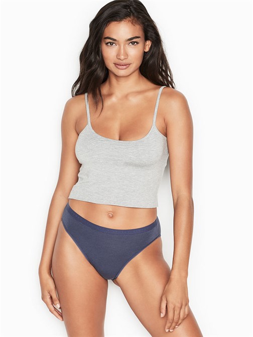 Victorias Secret Esnek Pamuklu Yüksek Bacak Boxer Külot