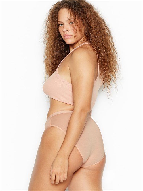 Victorias Secret Esnek Pamuklu Yüksek Bacak Boxer Külot