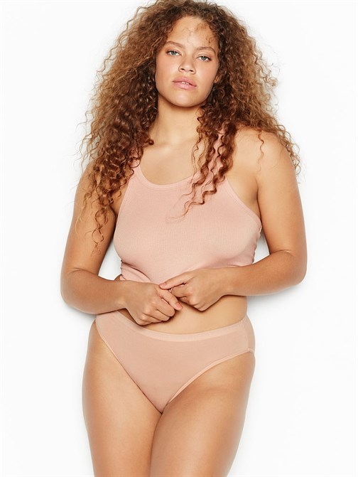 Victorias Secret Esnek Pamuklu Yüksek Bacak Boxer Külot