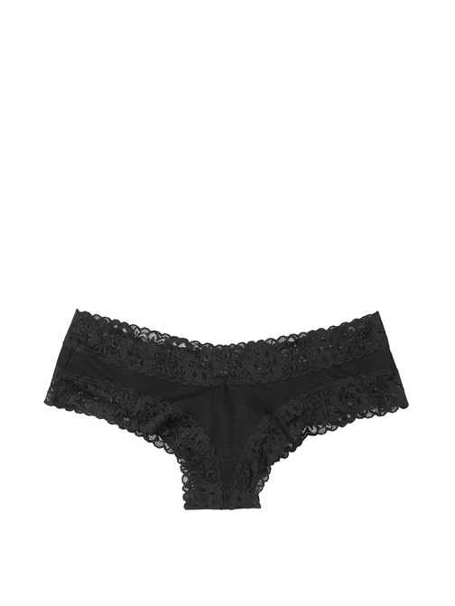 Victorias Secret Esnek Pamuklu Bel Kısmı Dantelli Cheeky Külot