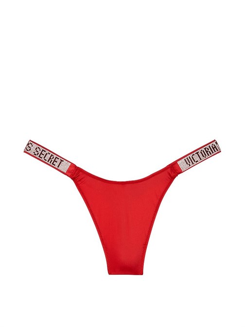 Very Sexy Suni Elmas Işıltılı Askılı Tanga Külot