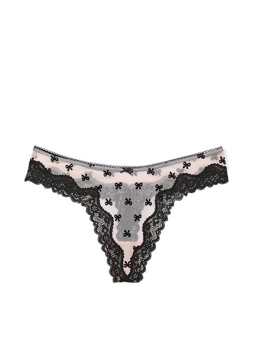 Tease Dantelli Derin Bacak Kesim Tanga