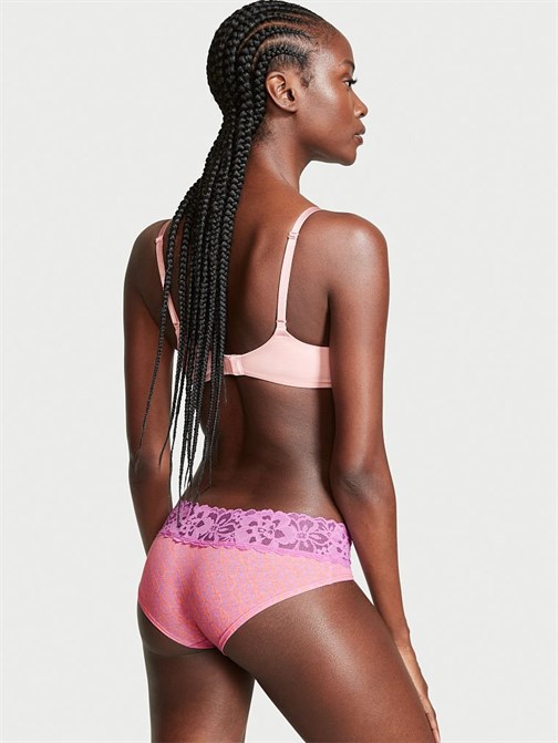 Victorias Secret Bel Kısmı Dantelli Pamuklu Hiphugger Külot