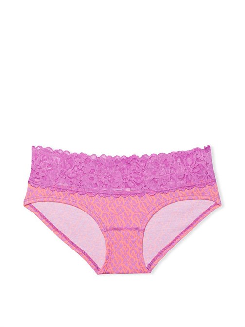 Victorias Secret Bel Kısmı Dantelli Pamuklu Hiphugger Külot
