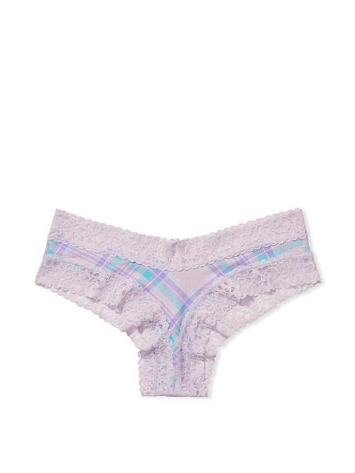 Victorias Secret Esnek Pamuklu Bel Kısmı Dantelli Cheeky Külot