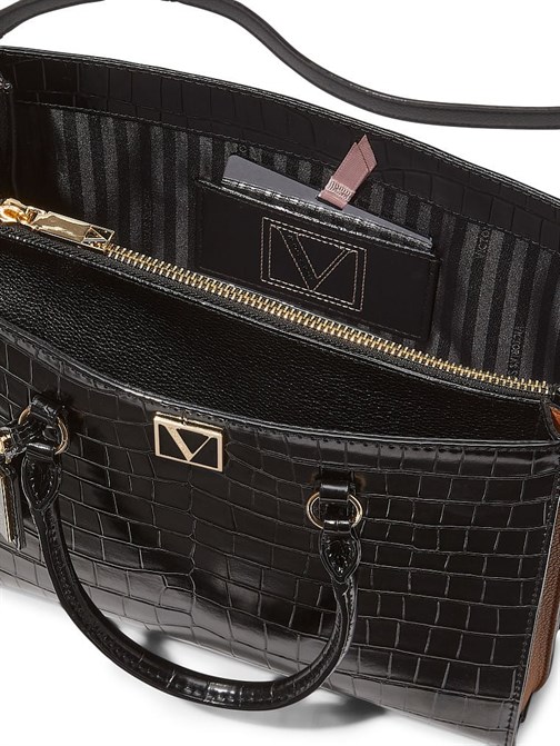 The Victoria Croc Colorblock Çanta