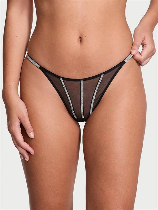 Transparan Işıltılı Tanga