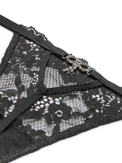 Twinkle Fiyonk Dantelli V-String Külot