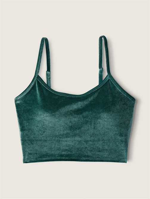 Ultimate Kadife Hafif Destekli Spor Crop