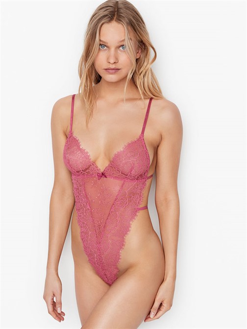 Very Sexy İpli Dantel Teddy