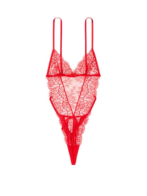 Very Sexy İpli Dantel Teddy