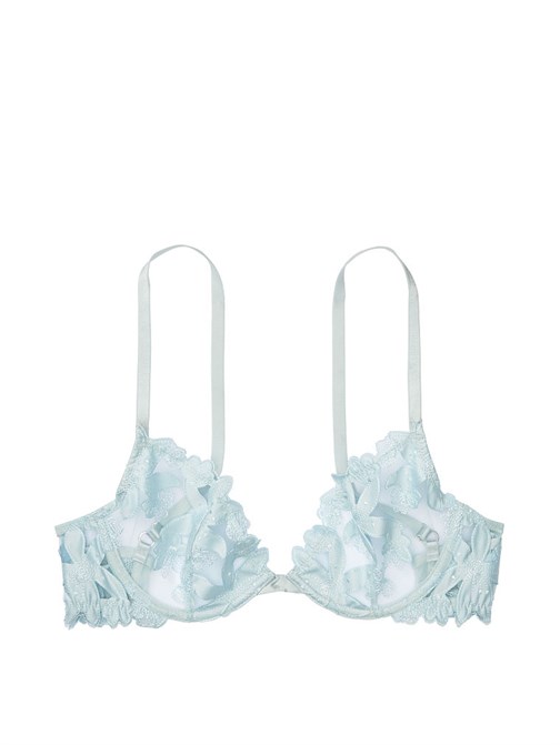 Luxe Lingerie Çiçekli Nakışlı Demi Sütyen