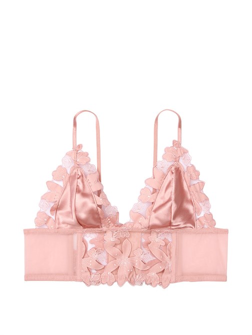 Luxe Lingerie Çiçekli Nakışlı Uzun Hatlı Bralet