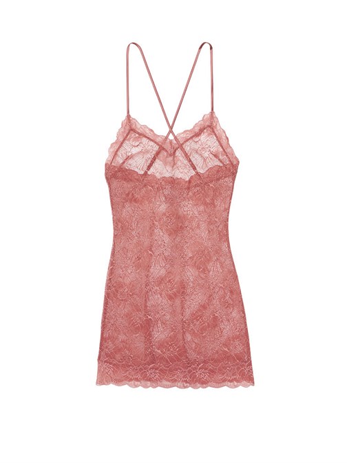 Victorias Secret V Yaka Esnek Dantel Gecelik