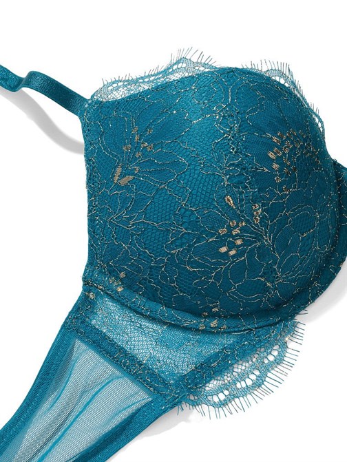 Very Sexy Dantelli Işıltılı Push-Up Sütyen