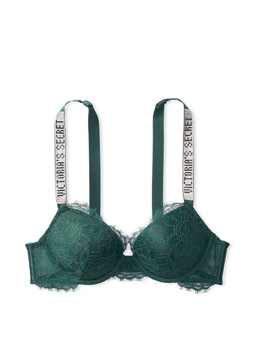 Very Sexy Dantelli Işıltılı Askılı Push-up Sütyen