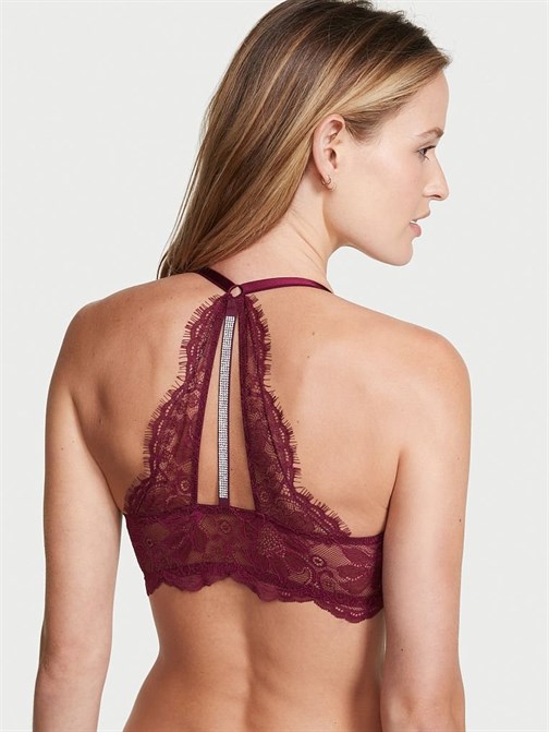 Very Sexy Önden Kapamalı Işıltılı Askılı Push-Up Sütyen