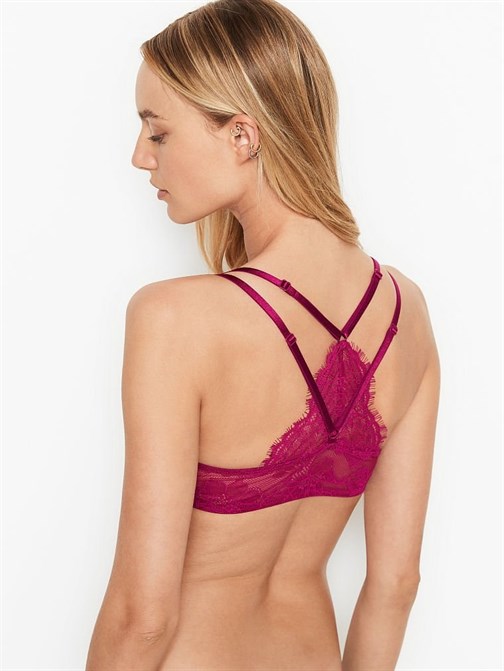 Very Sexy Sırtı Dantel Önden Kapamalı Push-Up Sütyen