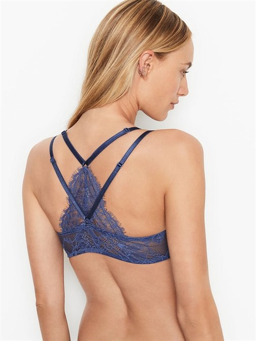 Very Sexy Sırtı Dantel Önden Kapamalı Push-Up Sütyen