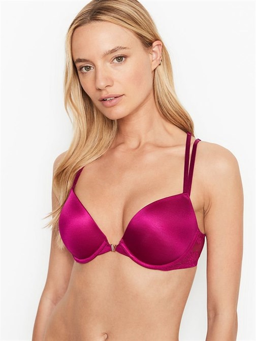 Very Sexy Sırtı Dantel Önden Kapamalı Push-Up Sütyen