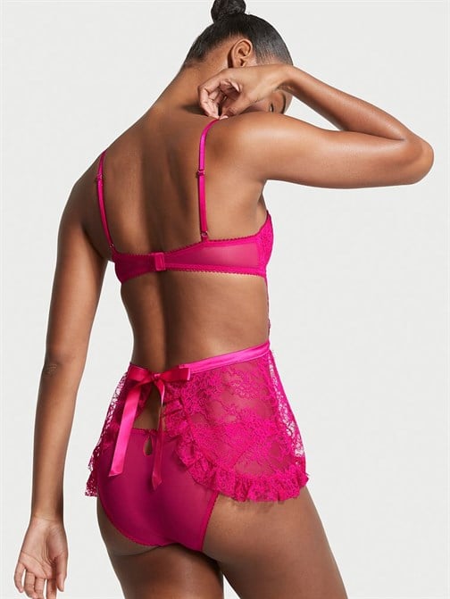 Very Sexy Wicked La Fleur Arkası Açık Babydoll