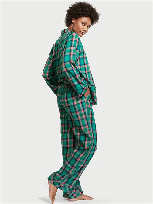 Flanel Uzun Pijama Takımı