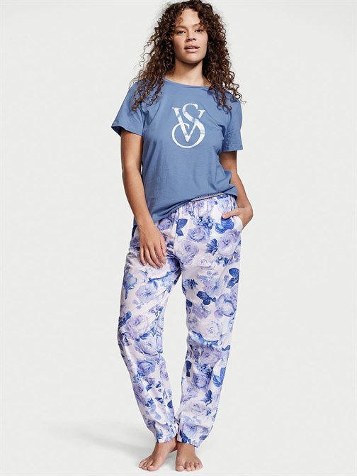 Victorias Secret Pamuklu Jogger Tee-jama