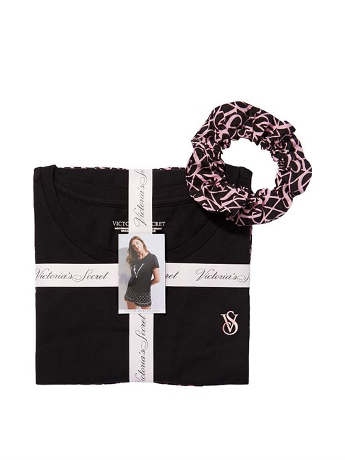 Victorias Secret Pamuklu Kısa Tişört Pijama