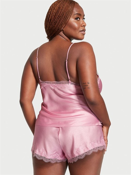Victorias Secret Saten Şortlu Takım