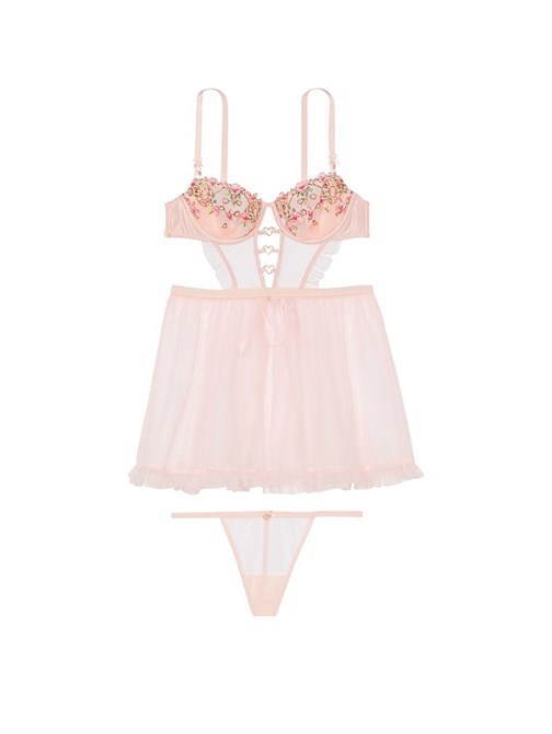 Wicked Çiçek Nakışlı Babydoll