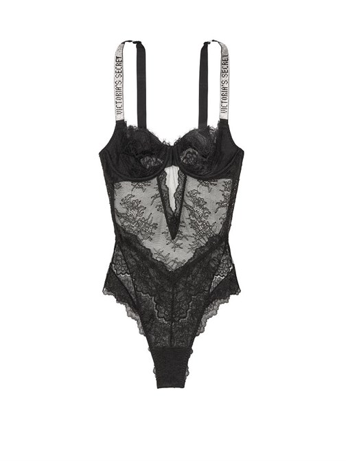 Very Sexy Wicked Işıltılı Askılı Balkonet Teddy