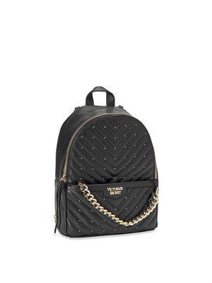 Zımbalı V Kapitone Mini Sırt Çantası