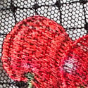 Kiraz İşlemeli Crotchless Arkası Açık Külot