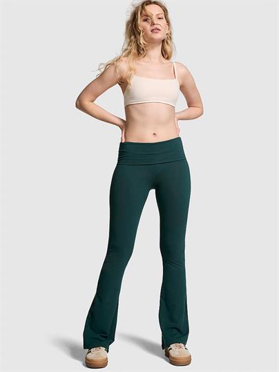 All-Day Beli Katlanabilen Pamuklu Flare Tayt