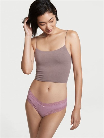 Victoria's Secret Bel Kısmı Dantelli Cheeky Külot