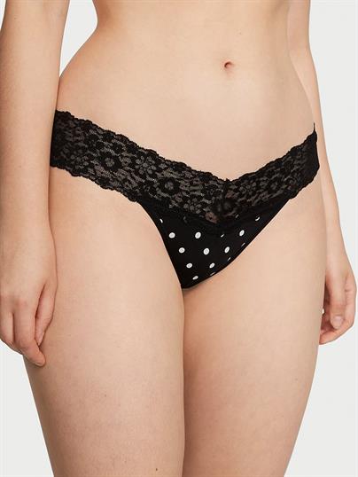 Beli Dantelli Pamuklu Tanga