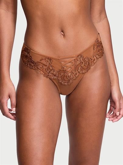 Boho Çiçek İşlemeli Brazilian Külot