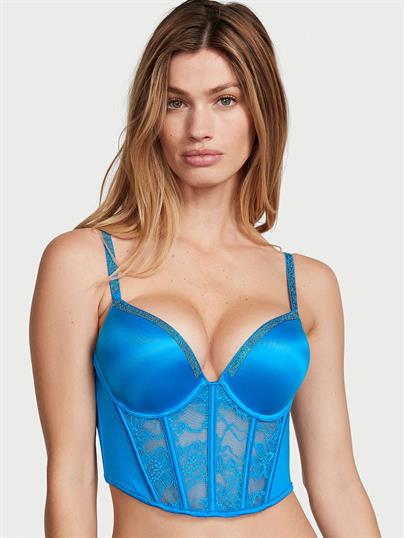 Bombshell 2 Beden Büyük Gösteren Işıltılı Askılı Push-Up Büstiyer