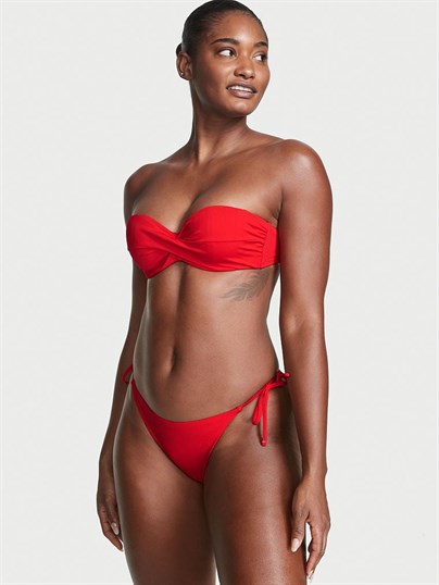 Büzgülü Askısız Bikini Üstü