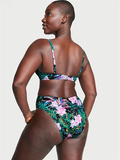 Büzgülü Yüksek Bel Cheeky Bikini Altı