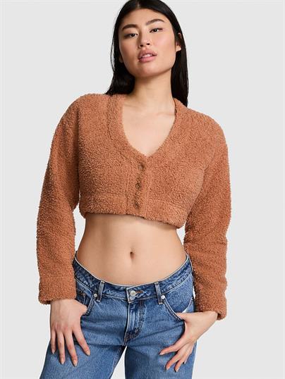 Co-ZZZy Pelüş Crop Hırka