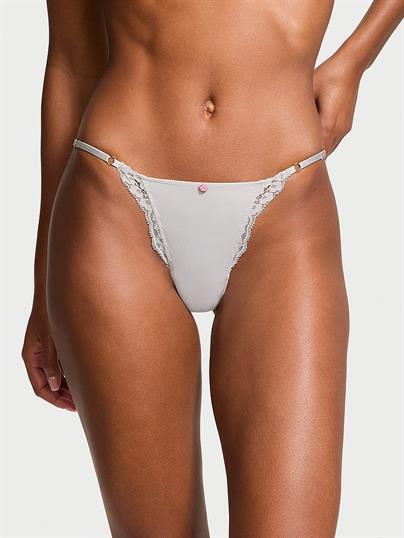 Dantel Kenarlı Ayarlanabilir İpli Bikini Külot