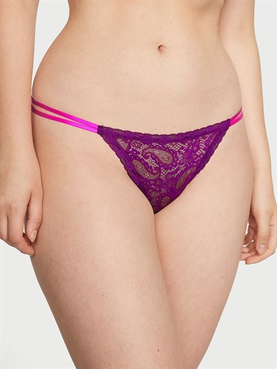 Dantelli Askılı Tanga